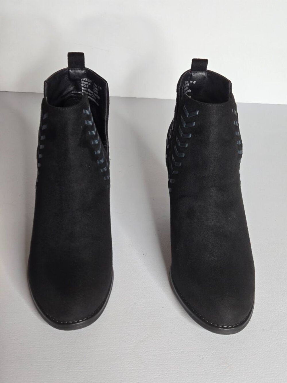 Dominique Nicole Black Booties Sz 8W - Picture 4 of 10